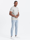 Ombre Clothing Pánske voľnočasové tričko s vreckom Ombre Oblečenie Zelená