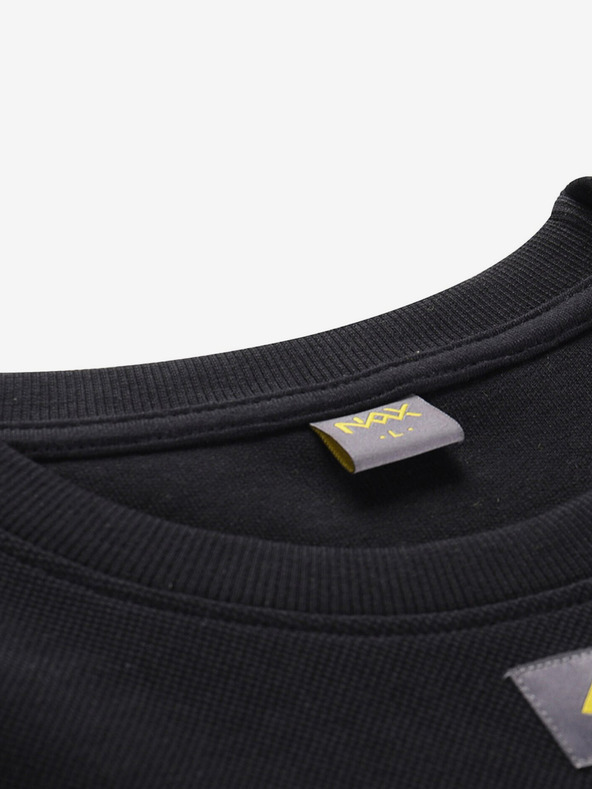 NAX Čierna pánska mikina NAX Logen