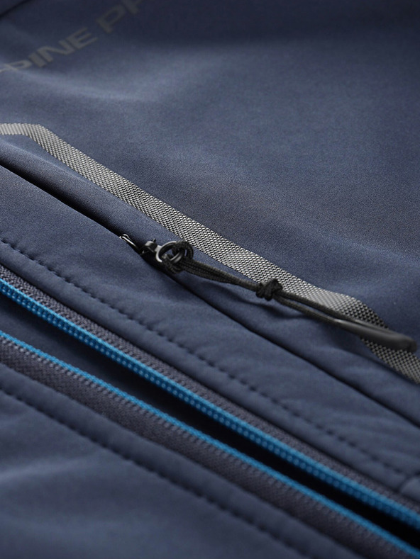 ALPINE PRO Modrá pánska softshellová bunda Alpine Pro HOORA