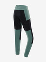 ALPINE PRO Zelené dámske outdoorové legíny Alpine Pro RENZA