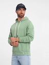 Ombre Clothing Zelená pánska mikina s kapucňou Ombre Clothing