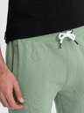 Ombre Clothing Zelené pánske tepláky Ombre Clothing
