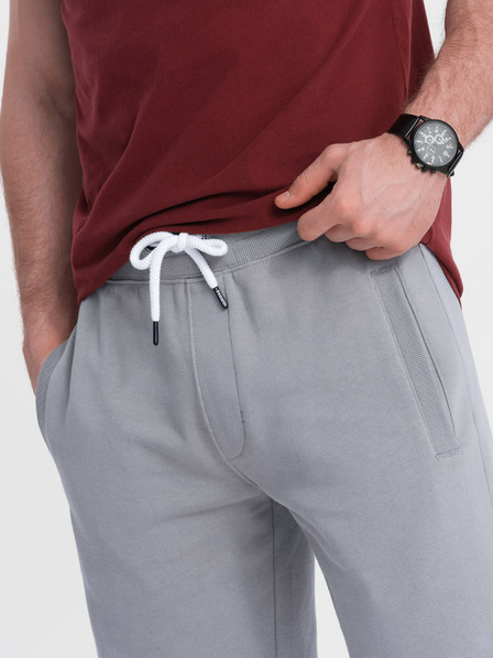 Ombre Clothing Šedé pánske tepláky Ombre Oblečenie