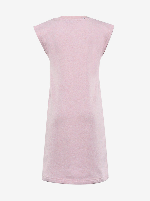 ALPINE PRO Ružové dievčenské šaty Alpine Pro HUDERO