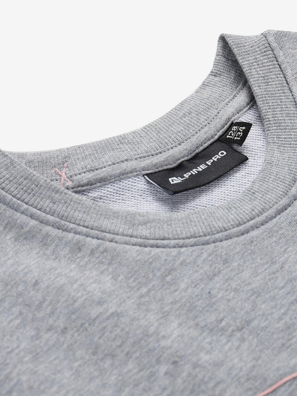 ALPINE PRO Šedé dievčenské šaty Alpine Pro HUDERO