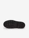 Scotch & Soda Krémové dámske kožené topánky Scotch & Soda Aubri Mid Boot Off Wht Croco
