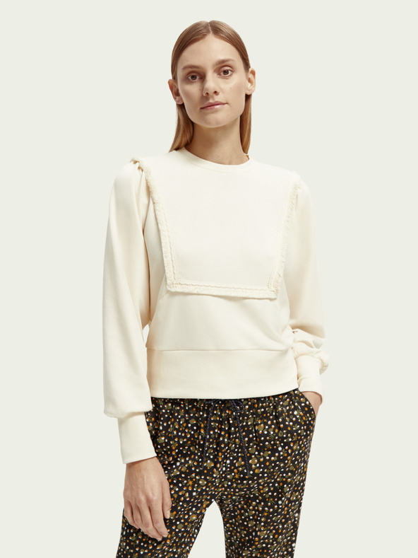 Scotch & Soda Krémová dámska mikina Scotch & Soda