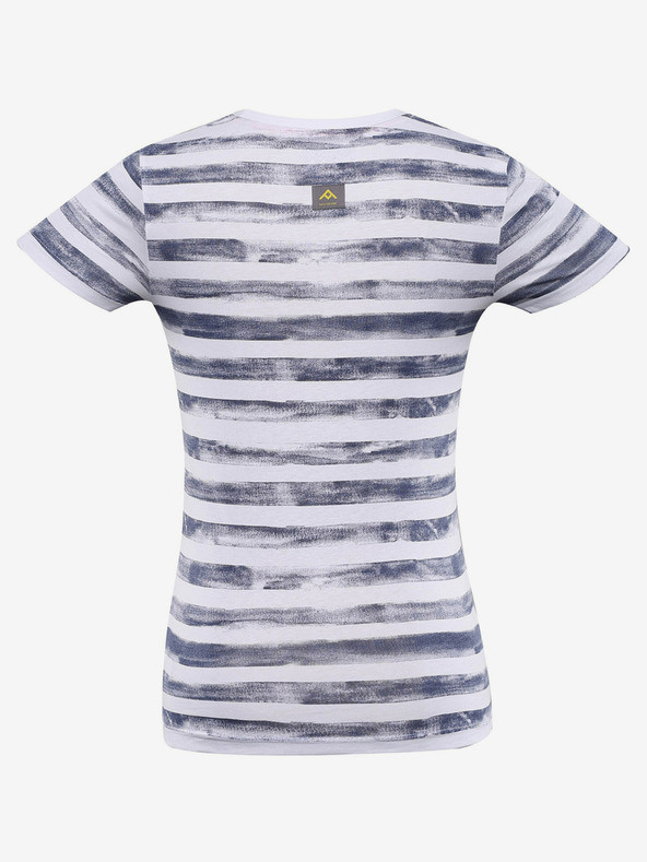 NAX Modré dámske vzorované tričko NAX Sarga