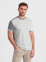 Ombre Clothing Šedé pánske tričko Ombre Oblečenie
