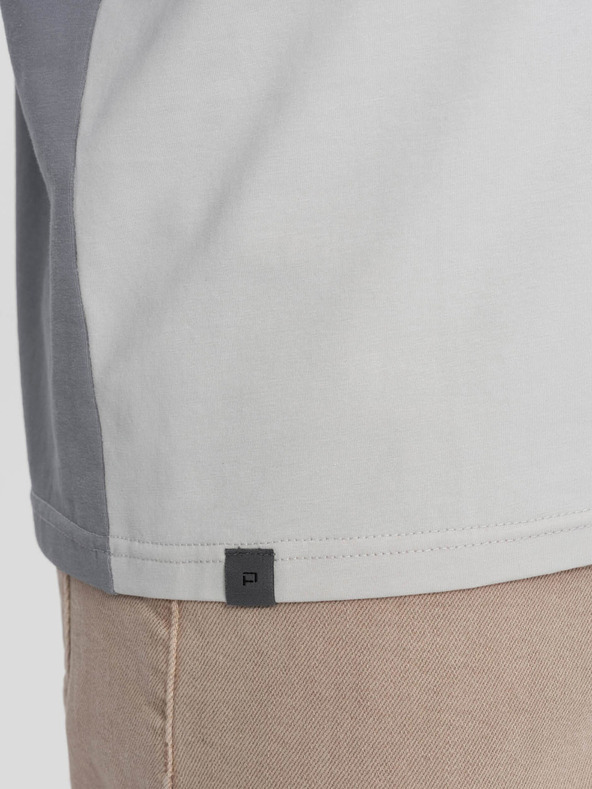 Ombre Clothing Šedé pánske tričko Ombre Oblečenie