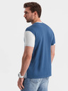 Ombre Clothing Modrá pánska košeľa Ombre Clothing