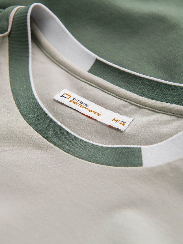 Ombre Clothing Svetlozelená pánska košeľa Ombre Clothing