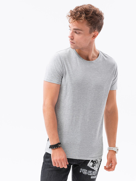 Ombre Clothing Sada troch tričiek v sivej farbe od Ombre Clothing