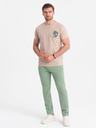 Ombre Clothing Zelené pánske tepláky Ombre Oblečenie