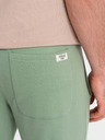 Ombre Clothing Zelené pánske tepláky Ombre Oblečenie