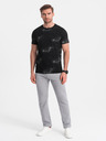 Ombre Clothing Šedé pánske tepláky Ombre Clothing
