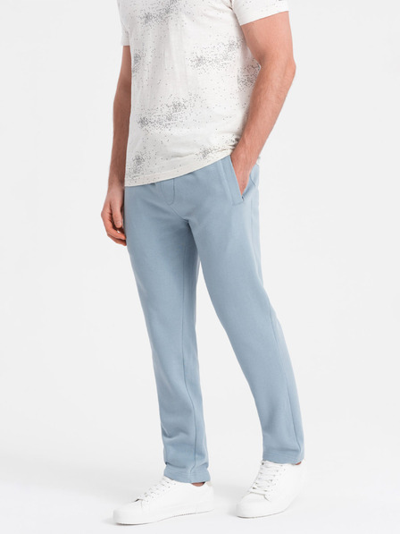 Ombre Clothing Svetlomodré pánske tepláky Ombre oblečenie