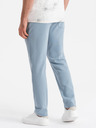 Ombre Clothing Svetlomodré pánske tepláky Ombre oblečenie