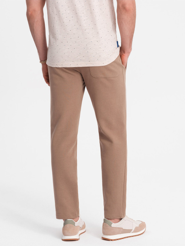 Ombre Clothing Hnedé pánske cargo nohavice Ombre Oblečenie