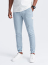Ombre Clothing Svetlomodré pánske tepláky Ombre oblečenie