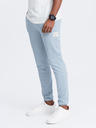 Ombre Clothing Svetlomodré pánske tepláky Ombre oblečenie