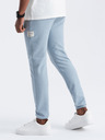 Ombre Clothing Svetlomodré pánske tepláky Ombre oblečenie