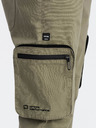 Ombre Clothing Zelené pánske cargo jogger nohavice Ombre Oblečenie