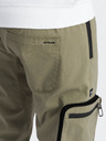 Ombre Clothing Zelené pánske cargo jogger nohavice Ombre Oblečenie