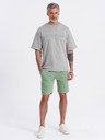 Ombre Clothing Zelené pánske tepláky Ombre Oblečenie