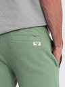 Ombre Clothing Zelené pánske tepláky Ombre Oblečenie