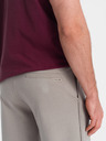 Ombre Clothing Béžové pánske tepláky Ombre Oblečenie