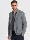 Ombre Clothing Šedé pánske sako Ombre Clothing
