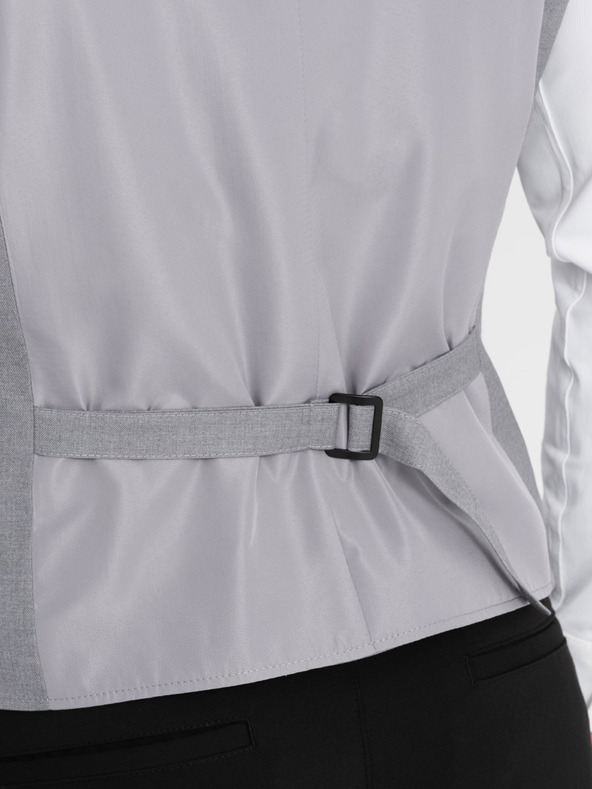 Ombre Clothing Šedá pánska obleková vesta Ombre Clothing