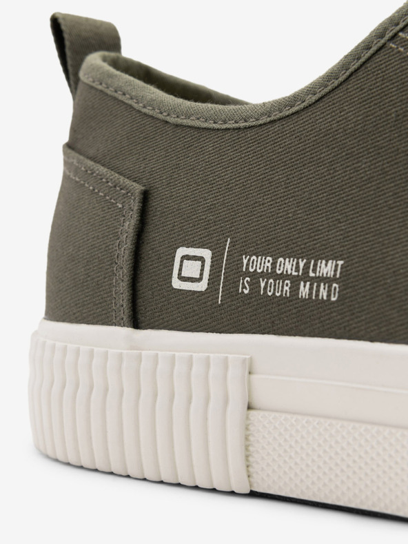 Ombre Clothing Zelené pánske základné tenisky Ombre Clothing Classic