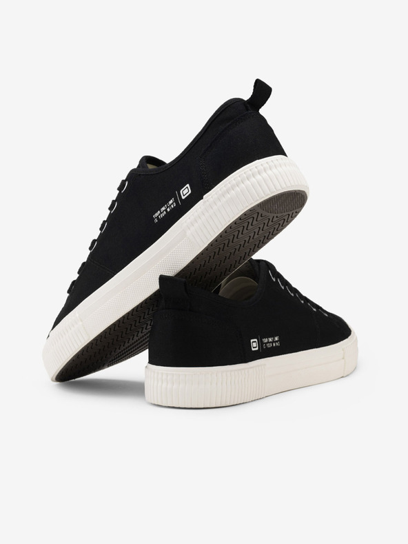 Ombre Clothing Čierne pánske základné tenisky Ombre Clothing Classic