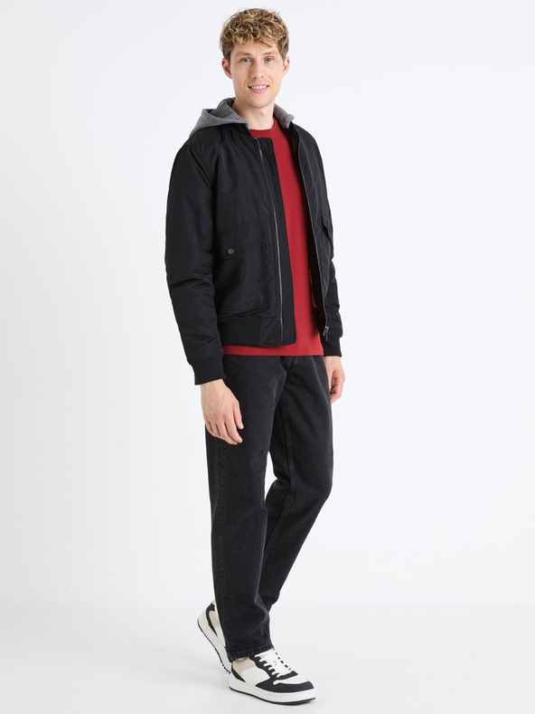 Celio Čierne pánske džínsy Celio Foloose