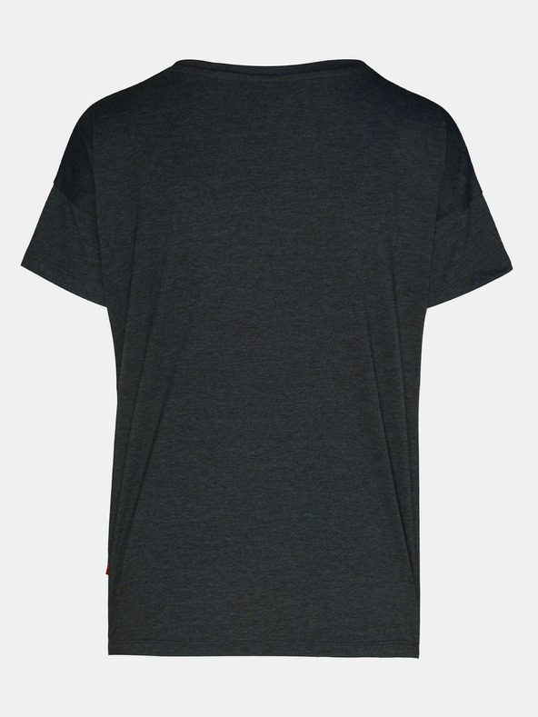 Sam 73 Tmavosivé dámske tričko s potlačou SAM 73