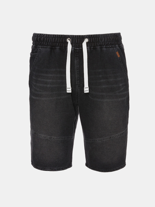 Sam 73 Tmavosivé pánske džínsové šortky SAM 73