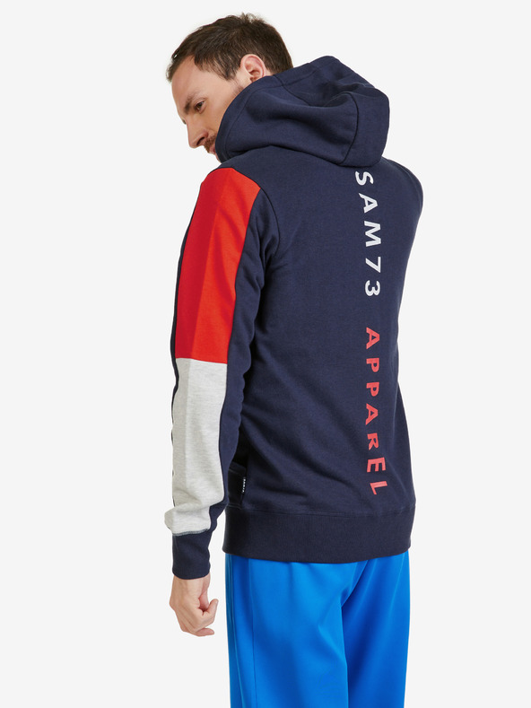 Sam 73 Tmavomodrá pánska mikina SAM 73 Gordon