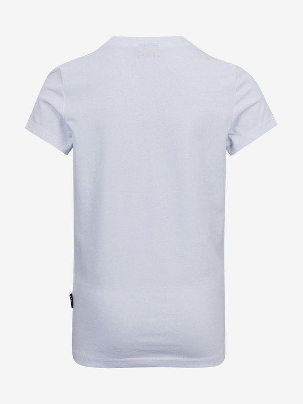 Sam 73 Biele dievčenské tričko s potlačou SAM73 Mora