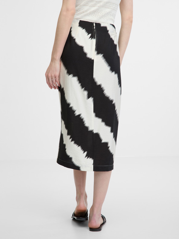 Orsay Bielo-čierna dámska sukňa ORSAY