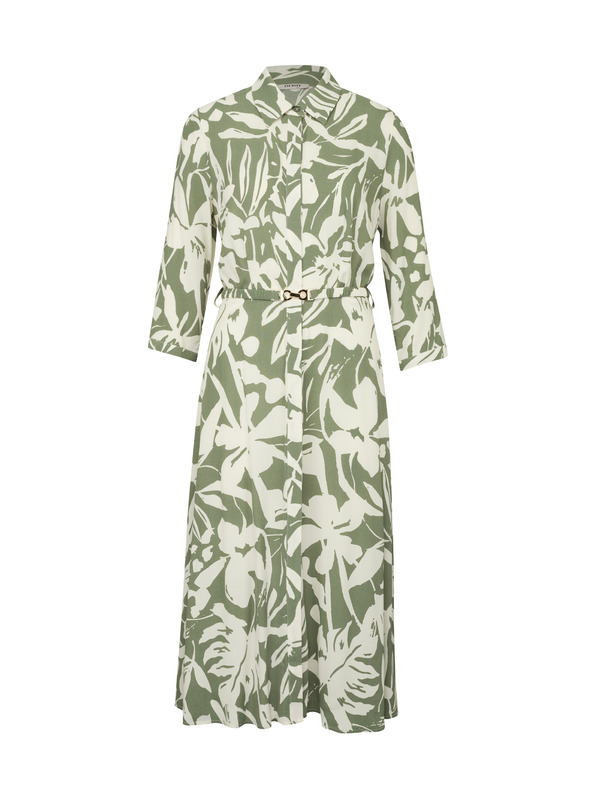 Orsay Kaki dámske košeľové midi šaty ORSAY