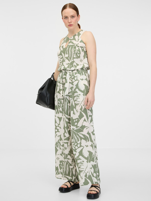 Orsay Kaki dámske široké nohavice ORSAY