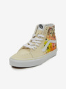 Vans Krémové dámske členkové tenisky Vans Sk8-Hi Orng
