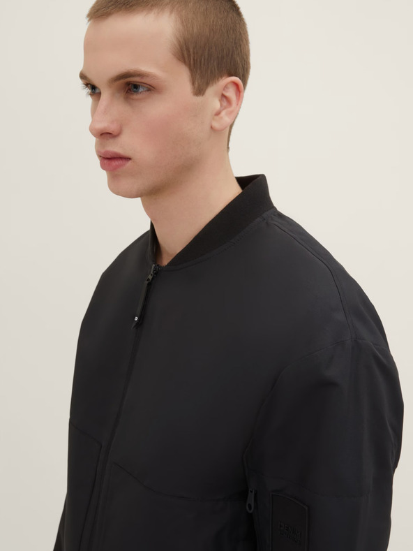 Tom Tailor Denim Čierny pánsky bomber Tom Tailor Denim