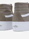 Vans Khaki dámske členkové tenisky na platforme so semišovými detailmi VANS SK8-Hi
