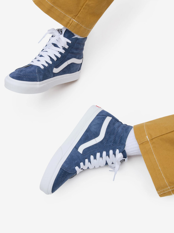 Vans Modré dámske semišové členkové tenisky VANS SK8-Hi
