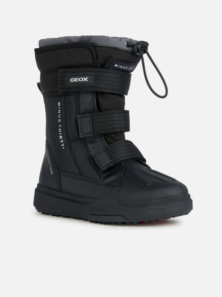 Geox Čierne chlapčenské zimné topánky Geox Bunshee Pg B A