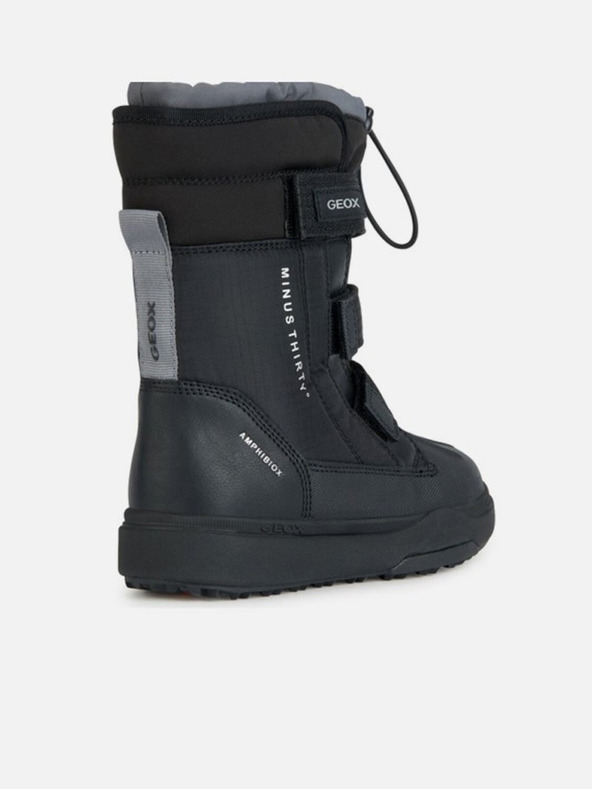 Geox Čierne chlapčenské zimné topánky Geox Bunshee Pg B A