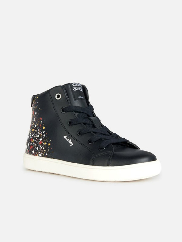 Geox Čierne dievčenské tenisky Geox Kathe